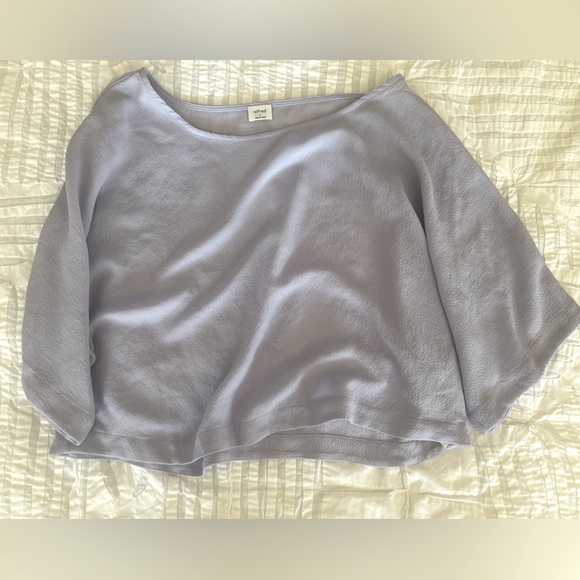 Babaton Aritzia Lilac Cropped Top sz S - Picture 1 of 2